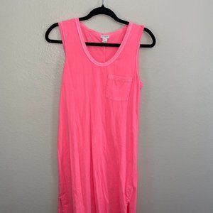 Neon Coral J. Crew Dress